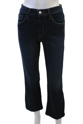 Joes Jeans Womens High Rise Dark Wash Callie Cropped Boot Cut Jeans Blue Size 24 - Image 1 of 4