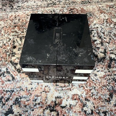 SEPHORA Blockbuster MAQUILLAJE Paleta Plegable/Deslizable Negro/Blanco Estuche con Espejo Foto 1 de 4