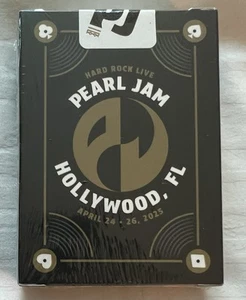 CARTE DA GIOCO PEARL JAM HARD ROCK CASINO HOLLYWOOD FLORIDA 2025 MAZZO SIGILLATO - Foto 1 di 3
