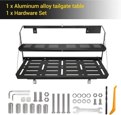 Mesa puerta trasera camping plegable estante de carga para Jeep Wrangler JL 2/4 puertas 18-24 Foto 1 de 4