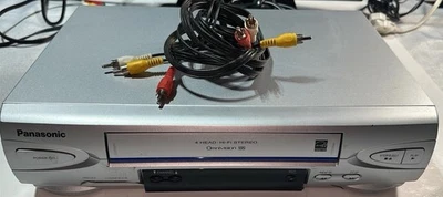 Panasonic Omnivision 4-Head Blue Line VCR Player PV-V4524S W/A/V Cable NO Remote - Image 1 of 4