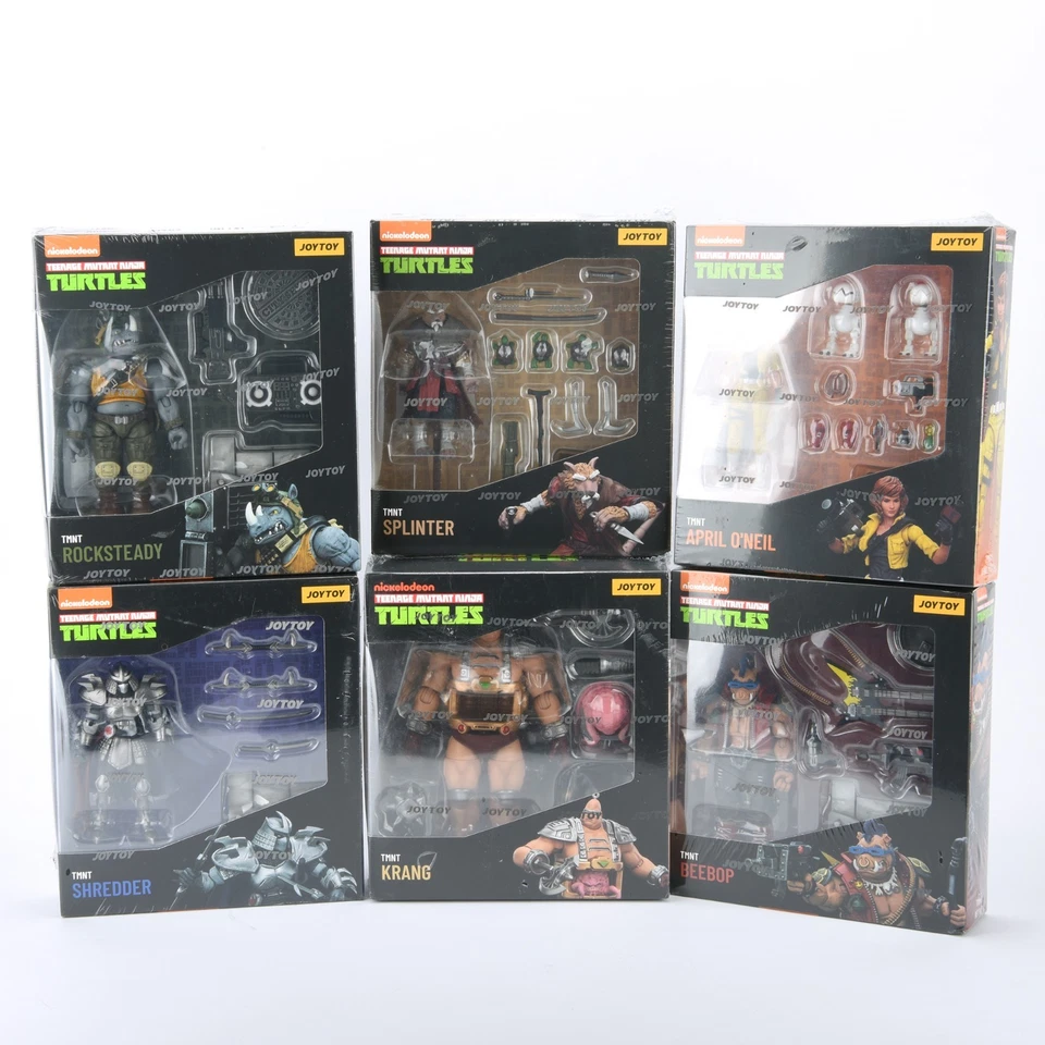 Figuras de acción Joytoy Teenage Mutant Ninja Turtles Krang Shredder Rocksteady Foto 1 de 1