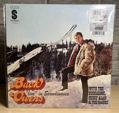 Buck Owens Live in Scandinavia Sundazed 5628 BN Ltd Silver Vinyl NEW SEALED LP - Image 1 of 2