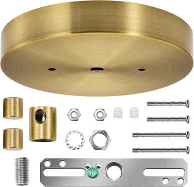 Canomo 5 1/8 pulgadas luz única iluminación techo toldo kit placa de luz colgante Foto 1 de 4