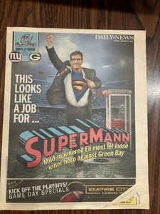 ELI MANNING NEW YORK GIANTS JAN. 6, 2017 DAILY NEWS PULL-OUT - Picture 1 of 1