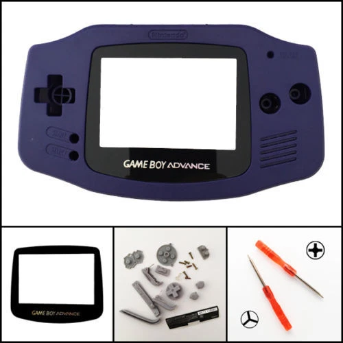 GBA Nintendo Game Boy Advance Replacement Housing Shell GLASS Screen Lens Indigo - Image 1 of 1