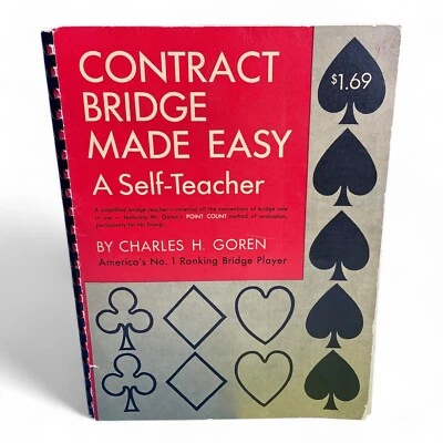 Contract Bridge Made Easy Self-Teacher 1949 Comb Bound Revised Edition by Goren - Image 1 of 4