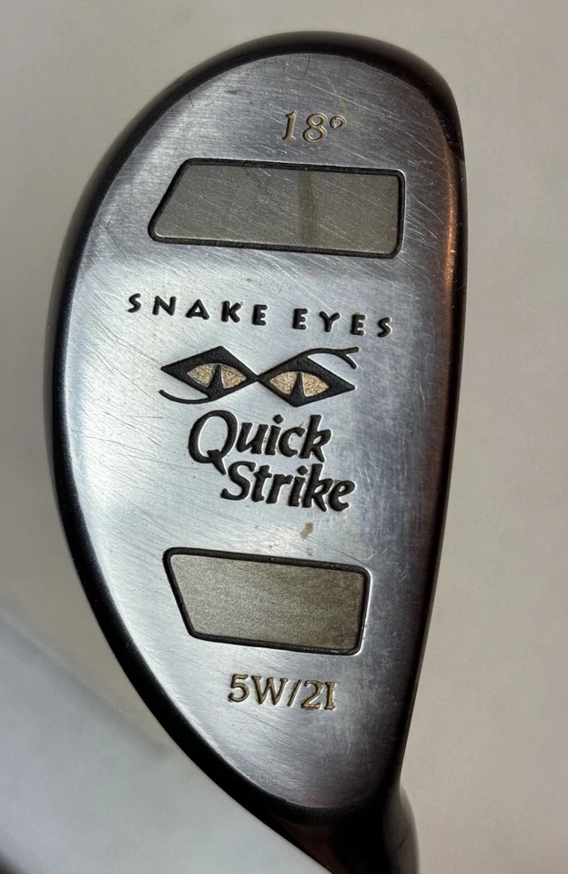 Club de Golf Híbrido de Rescate Snake Eyes Quick Strike 5W/2I Hierro de Conducción 18° Grados Foto 1 de 4