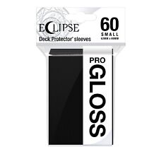 (60-Pk) Ultra Pro Eclipse PRO GLOSS JET BLACK Small Deck Protector Card Sleeves