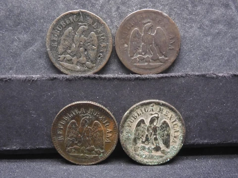1888, 1889, 1890, 1891 Mexico Un Centavo Cover