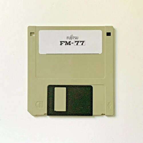 Fujitsu FM-77 FM-7 Computer Floppy Disk Demo Basic Games 3.5 Diskette F-Basic