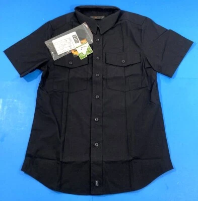 5.11 TACTICAL STRYKE PDU CLASS A S/S SHIRT 71037 MIDNIGHT NAVY SMALL SHORT - Image 1 of 3