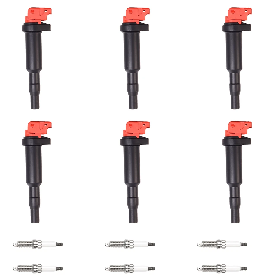 火花塞和发动机点火线圈适用于 2012 - 2018 宝马 640i 535i xDrive 3.0L l6 — 第 1/1 张图片