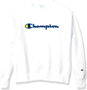 Champion LIFE Men's Reverse Weave Crew White Sweatshirt - Picture 1 of 1