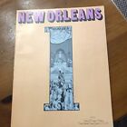 Vintage New Orleans Sheet Music Book for Piano/Vocal Jazz Illustrated With Pics