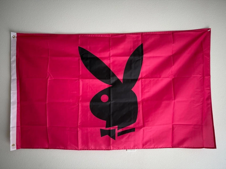Pink Playboy Bunny 3x5 Ft Flag - Image 1 of 1