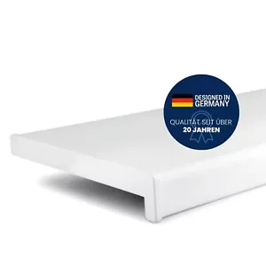 Fensterbank Fensterbrett Innen Weiß PVC inkl. Endkappe Kunststoff Fenstersims - Bild 1 von 6