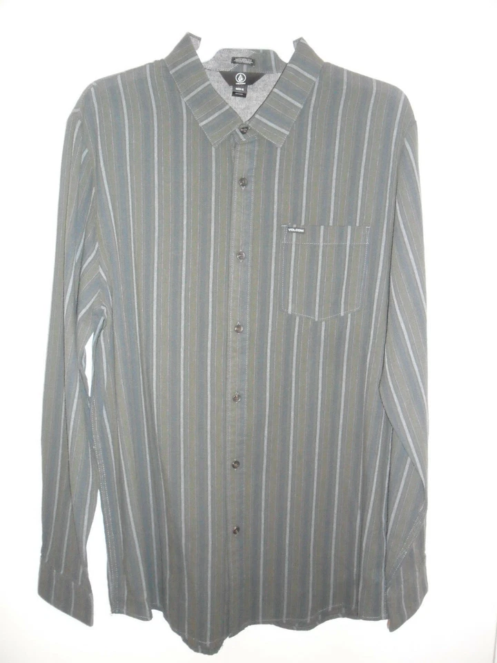 VOLCOM Men's L/S Button Shirt SABLE - STH  Size XLarge - NWT LAST ONE LEFT - Image 1 of 1