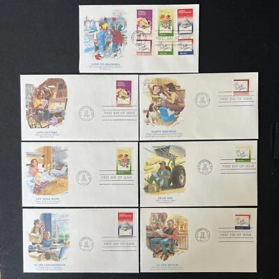 1805-1810 "Write Letters" (Set of 7) FDC Fleetwood Feb 25 1980 Washington DC - Image 1 of 4