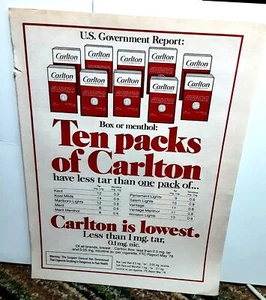 1979 Carlton Cigarettes Original Print Ad - Picture 1 of 1