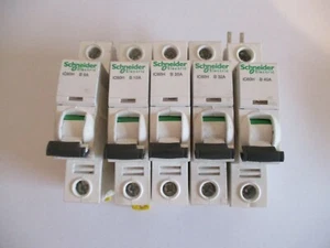 SCHNEIDER IC60H B6 B10 B16 B20 B32 B40 B50 B63 10KA EINPOLIGE MCBS - Bild 1 von 1