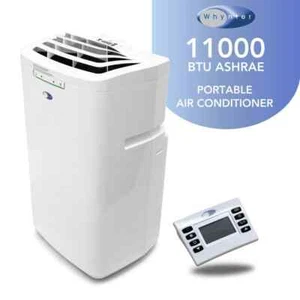 5,900 BTU Portable AC, 11,000 BTU ASHRAE, Remote, Dehumidifier, White - Picture 1 of 7