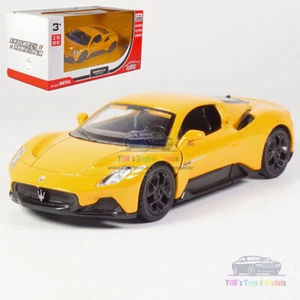 1/36 Maserati MC20 Model Car Alloy Diecast Toy Vehicle Gift Collection Yellow - Bild 1 von 12