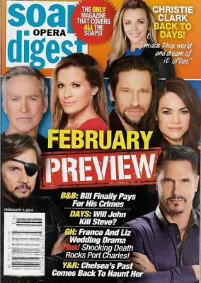 Soap Opera Digest Magazine February 5 2018 Christie Clark Ingo Rademacher - Image 1 of 3