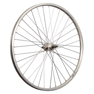 Laufrad 26 Zoll Hinterrrad Fahrrad Hohlkammer Felge Schraubkranz hinten silber - Bild 1 von 9