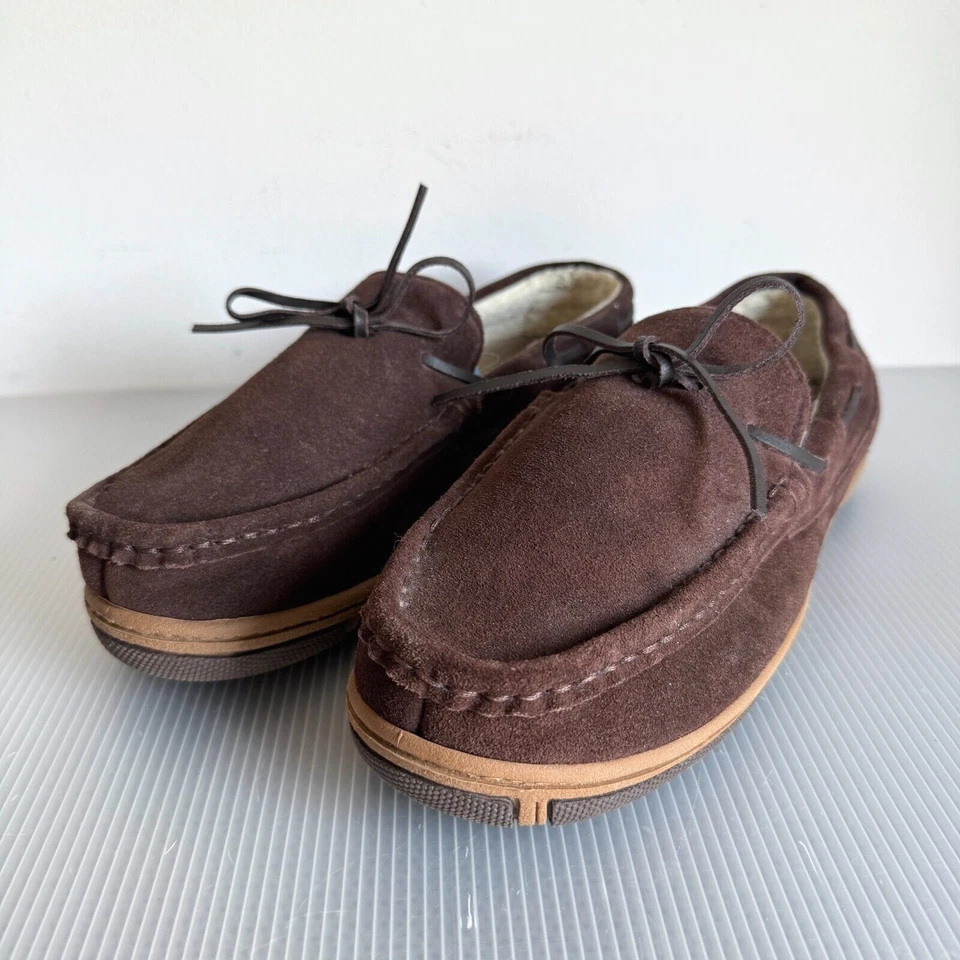 Zapatilla Mocasín Rockport Marrón Gamuza Cuero Hombre’s Talla 10 Foto 1 de 4