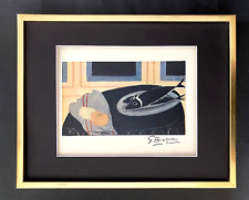 GEORGES BRAQUE + 1948 AWESOME SIGNED PRINT + MATTED & FRAMED + BUY IT NOW!!
