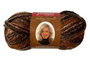 NEW Deborah Norville Serenity Chunky yarn in CHOCOLATE 109 YDS #5 BULKY QTY 1 - Picture 1 of 1