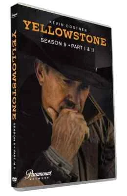 Yellowstone Complete Season 5 Part 1+2 ( DVD, 6-Disc) Box Set region 1**