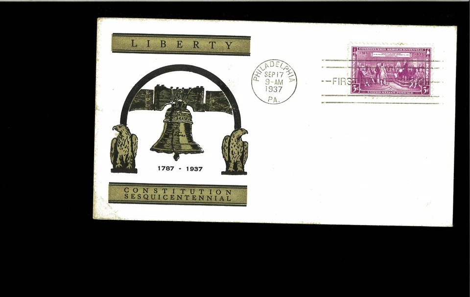 1937 FDC 3 cent Constitution Philadelphia PA - Image 1 of 1