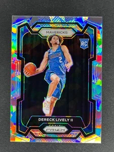 Dereck Lively II RC - 2023-24 Panini Prizm Rookie Silver Cracked Ice #163 - Picture 1 of 2