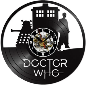Doctor Who Wanduhr Schallplatten Deko Geschenk Weihnachten Geburtstag Urlaub ... - Bild 1 von 3