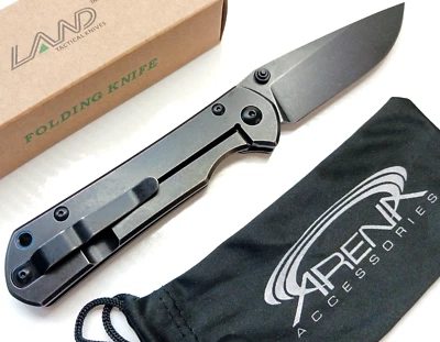 Navaja de bolsillo con rodamiento de bolas Sanrenmu SRM LAND 913 12C27 Sandvik bloqueo de marco con punta Foto 1 de 4