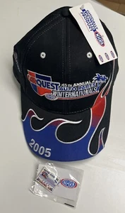 NHRA 2005 Winternationals CarQuest Drag Racing Hat Cap strapback And Pin NWT - Picture 1 of 6