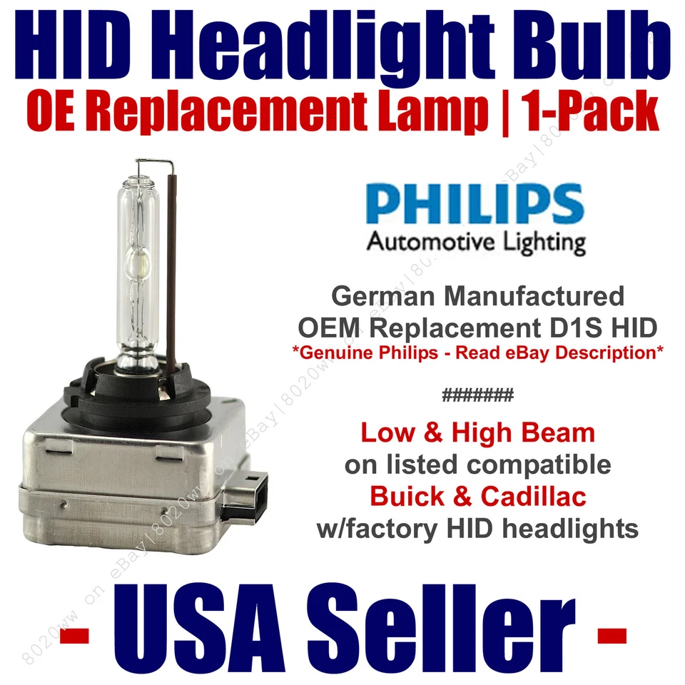 Faro OE HID alto/bajo GENUINO alemán se adapta a Select Buick y Cadillac D1S Foto 1 de 1