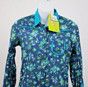 NEW Love MKN Girl's 3/4 Sleeve Floral Top Size L - Picture 1 of 5
