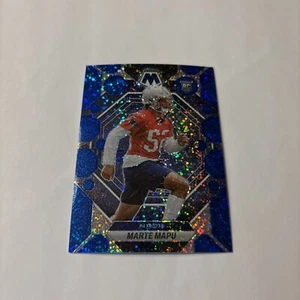 2023 Panini Mosaic Blue Sparkle Prizm /96 Marte Mapu 345 RC Patriots SSP SP - Picture 1 of 2