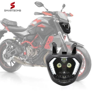REEMPLAZO DE LUZ DEL FARO YAMAHA FZ07 MT-07 FZ-07 14-17 OMOLOGATED CANBUS - Imagen 1 de 6