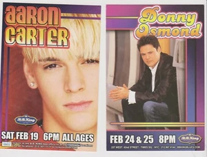 Donny Osmond Aaron Carter not sure of year Promo Glossy 4" x 6" Card - Picture 1 of 1