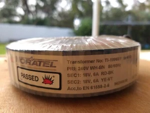 Noratel Transformer PRI 240V, 18V 6A Slim design - Picture 1 of 4