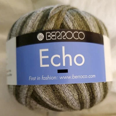 Hilo Cinta Berroco ECHO #4521 Musgo Español 50g 115 yardas Hecho en Italia Algodón Nyl Foto 1 de 4