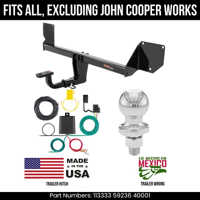 Enganche de remolque Mini Countryman 11-16 cable de 4 pines bola de 178" sin Cooper Works 2 k Foto 1 de 4