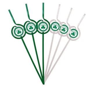 Paquete de 6 pajitas para beber de los Boston Celtics NBA - Imagen 1 de 1