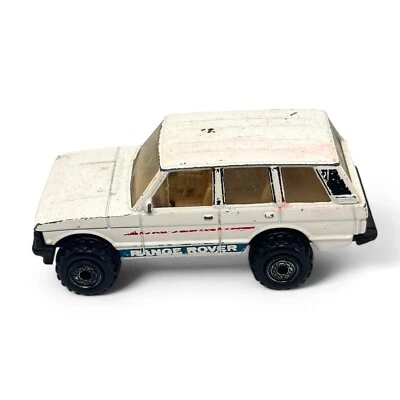 Hotwheels 1990 Blue Card Range Rover White Die Cast 1:64 - Image 1 of 4