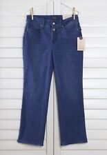 NOT YOUR DAUGHTERS JEANS NYDJ NWT $109 Straight Leg Slit Marilyn Jeans Size 4