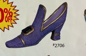 VINTAGE NOWELL'S CERAMIC MOLD #NM-2706 VICTORIAN SHOE - Picture 1 of 11
